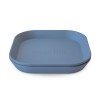Set van 2 vierkante bordjes - Twilight blue 